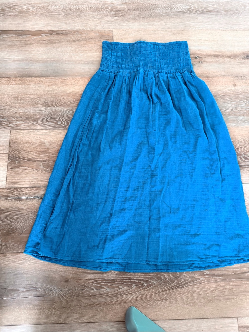 Old Navy Royal Blue Smocked Waist Maxi Skirt